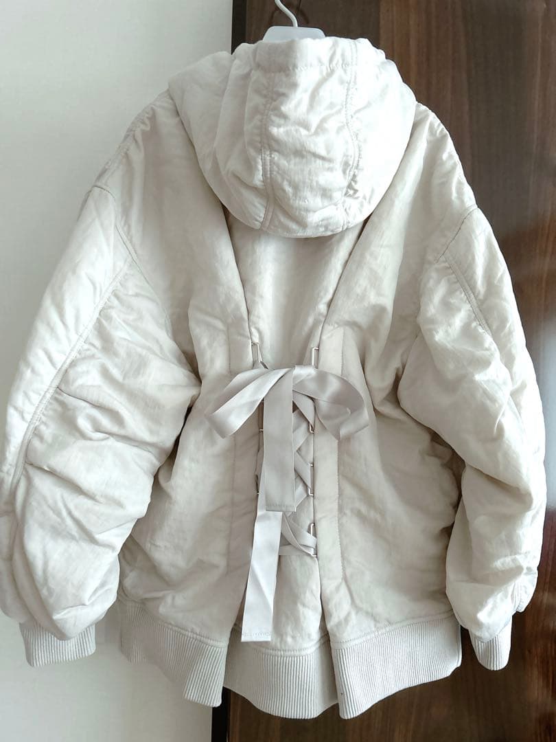 フレイアイディー レースアップフーディーブルゾン