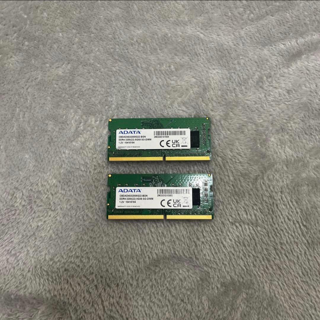 k*e様 ADATA ノート用メモリ DDR4-3200 16GB(8×2)