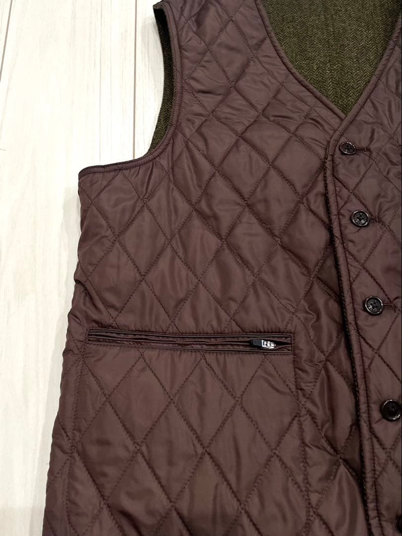 ★新品★THE SCOTCH HOUSE リバーシブル中綿ベスト メンズ L