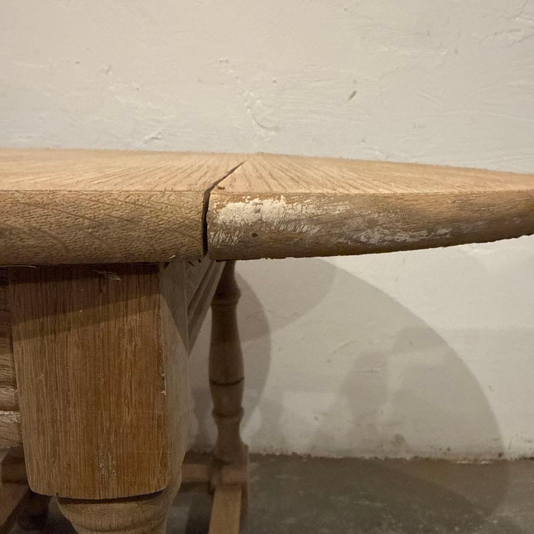 nozドロップリーフテーブル　　サイドテーブル　剥離