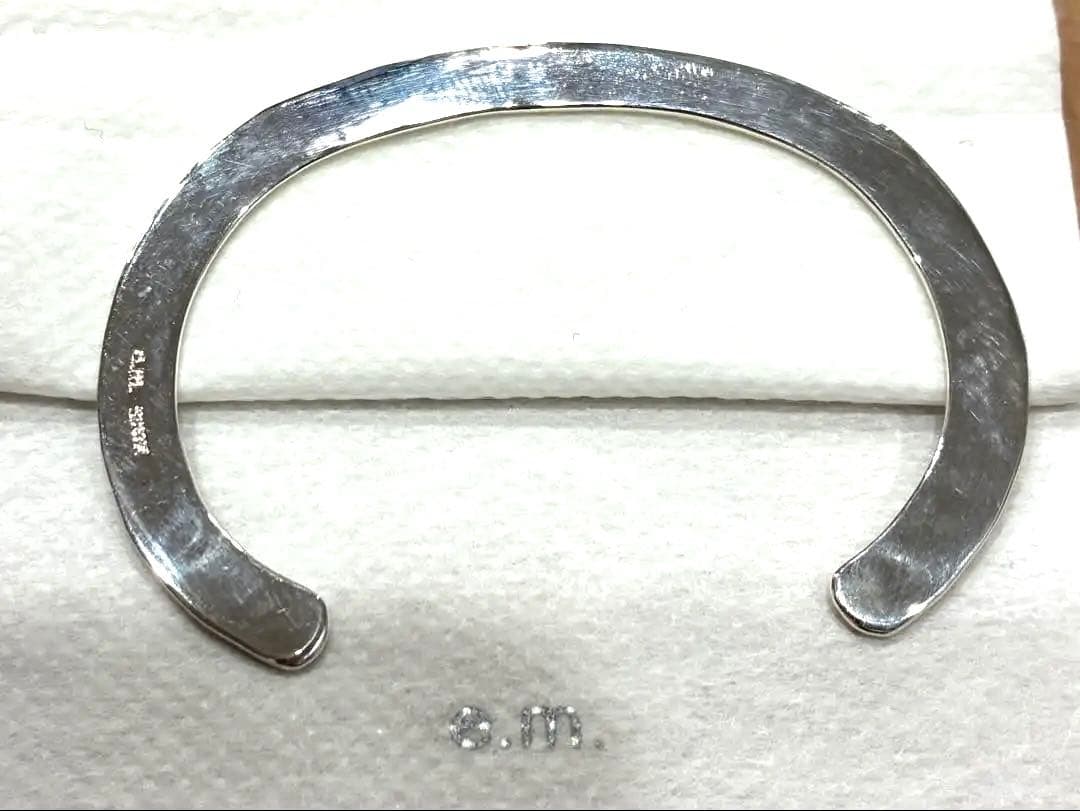 e.m. 平打ち バングル カフ ブレスレット