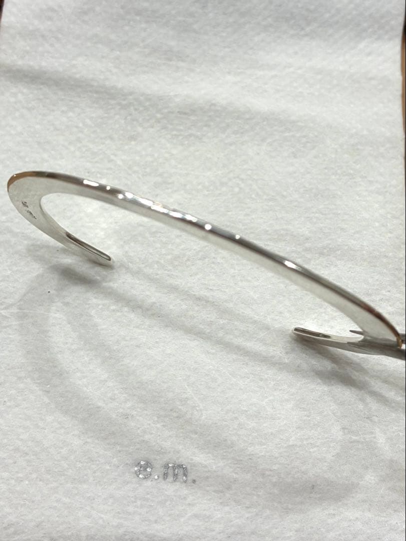 e.m. 平打ち バングル カフ ブレスレット