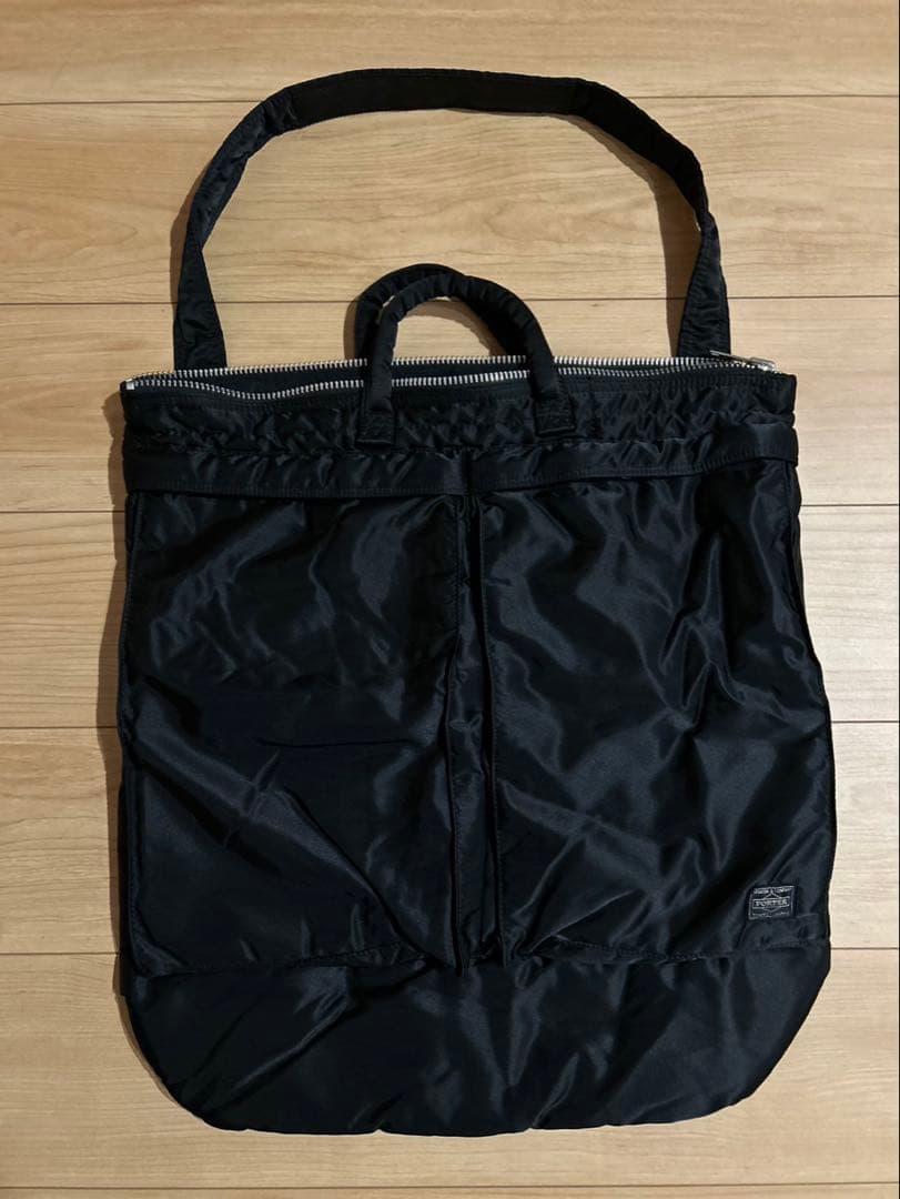 美品 ポーター タンカー ヘルメットバッグ 黒
