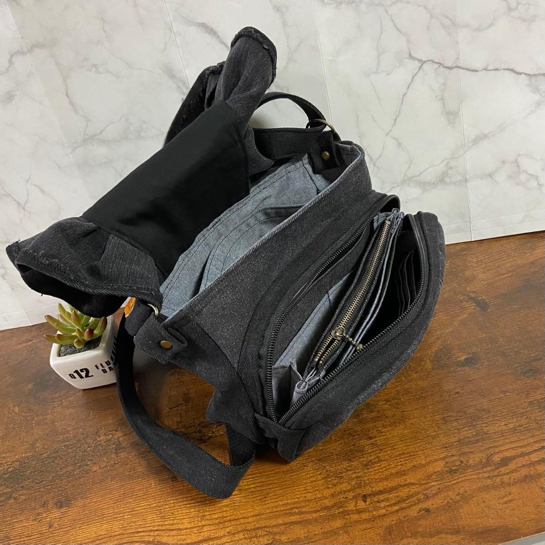 専用*No.30 デニムリメイク【お財布付きバッグ・フリル付き長財布】