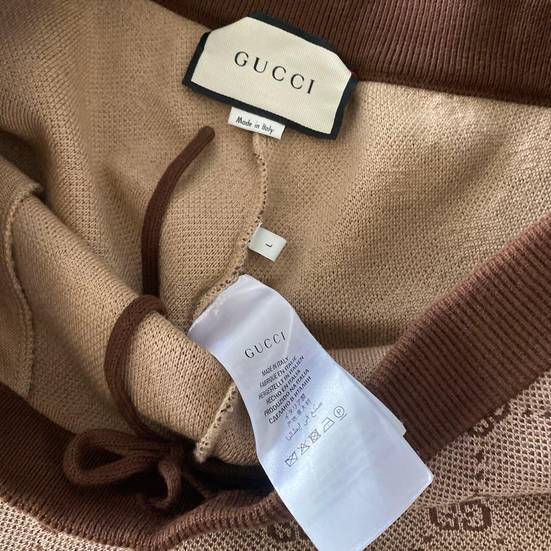 GUCCI GGロゴ ショートパンツ L ベージュ・ブラウン
