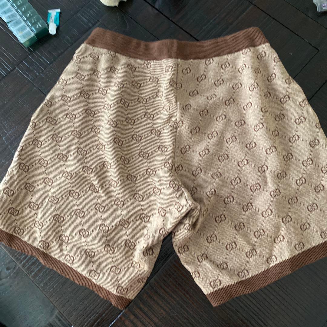 GUCCI GGロゴ ショートパンツ L ベージュ・ブラウン