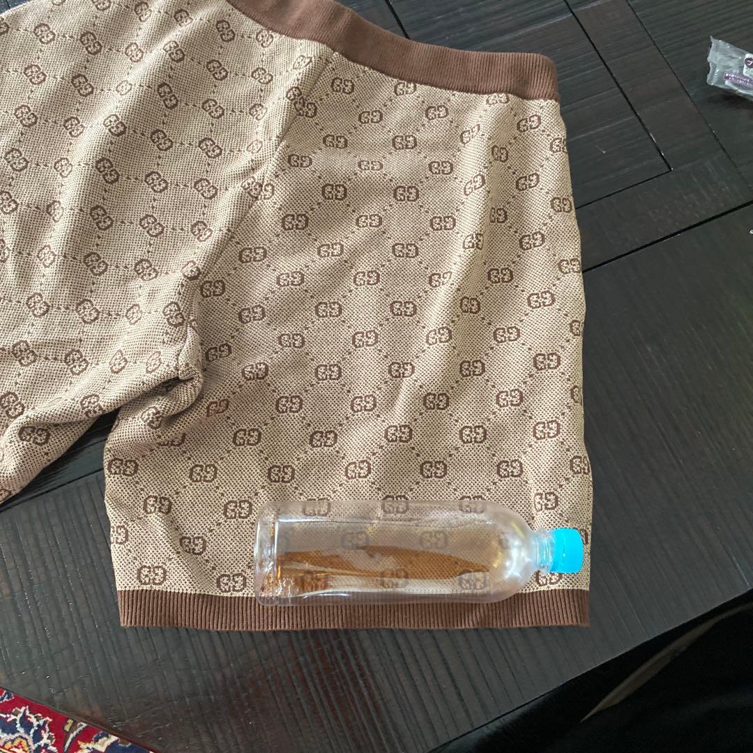 GUCCI GGロゴ ショートパンツ L ベージュ・ブラウン