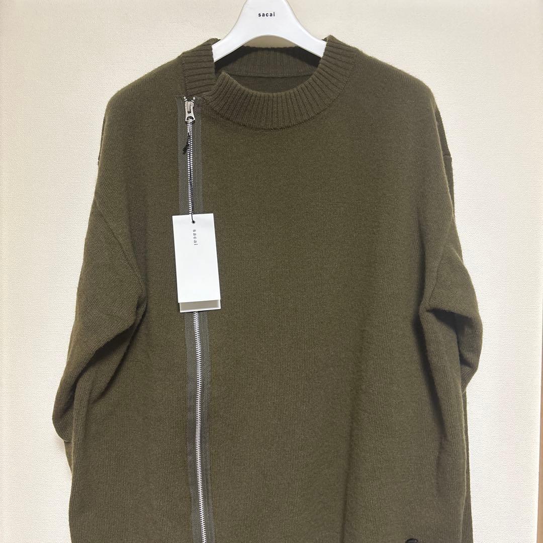 トップス SACAI CLASSIC Wool Knit