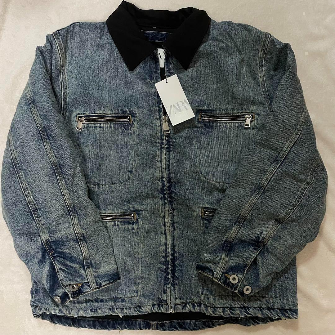 ZARA コントラストカラー デニムジャケット　M