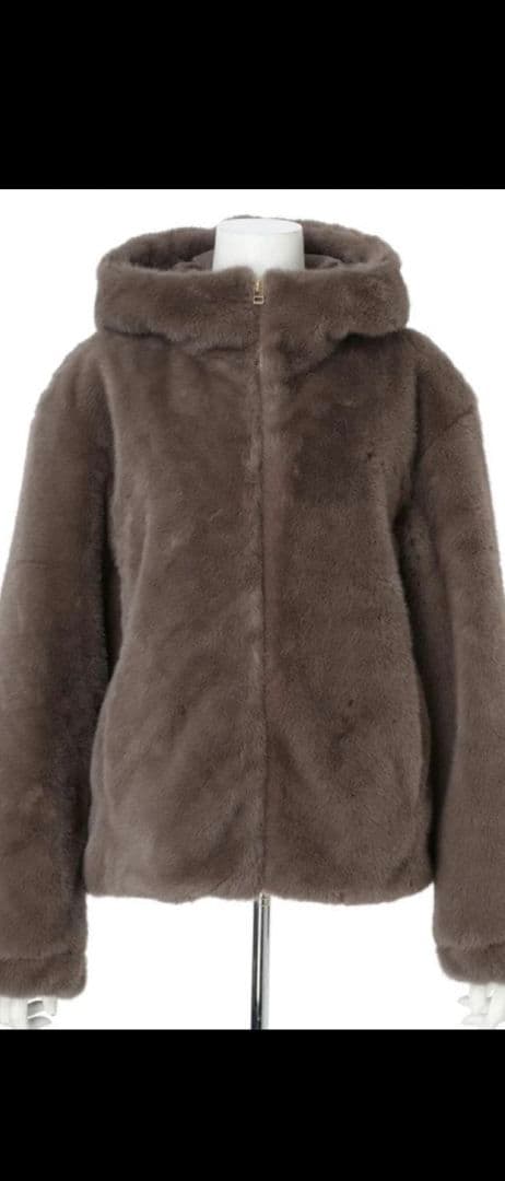 最終冬物セール　Arpege story ファーフードブルゾン