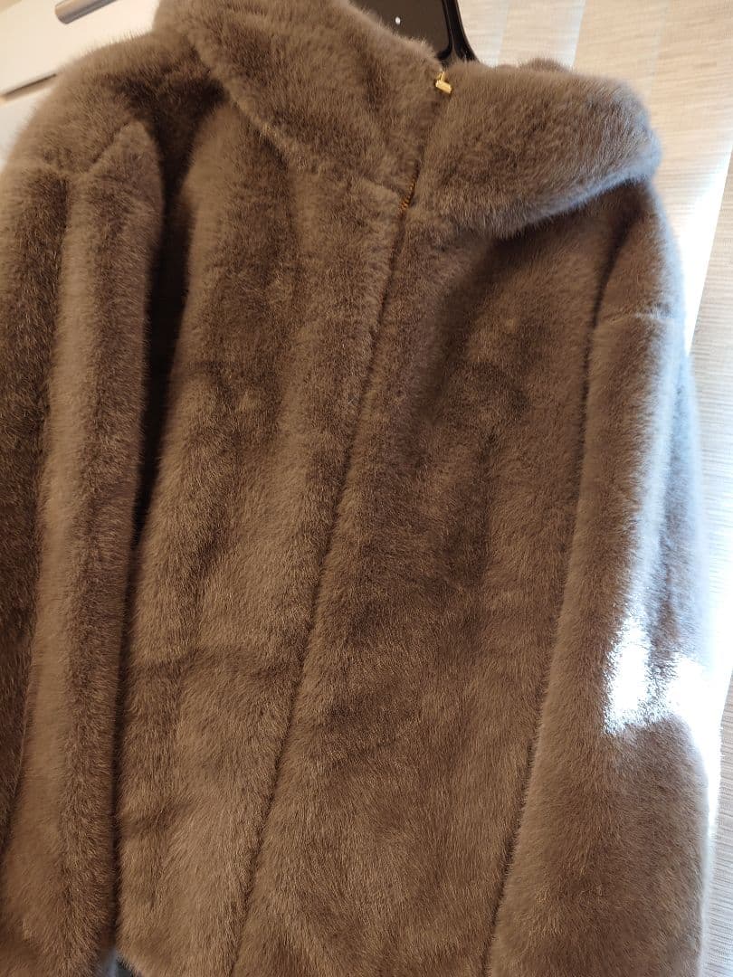 最終冬物セール　Arpege story ファーフードブルゾン