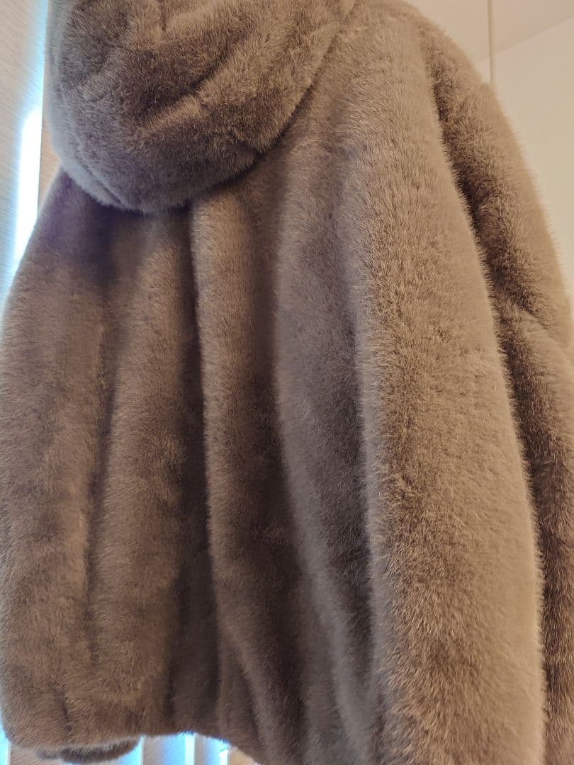 最終冬物セール　Arpege story ファーフードブルゾン