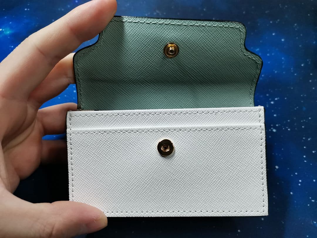 【新品・未使用品）MARNI 名刺入れ ミントグリーン/ホワイト