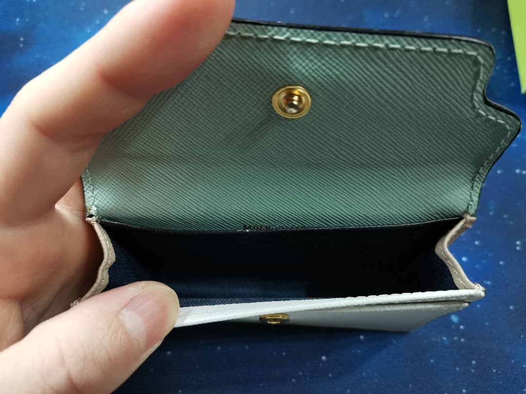 【新品・未使用品）MARNI 名刺入れ ミントグリーン/ホワイト