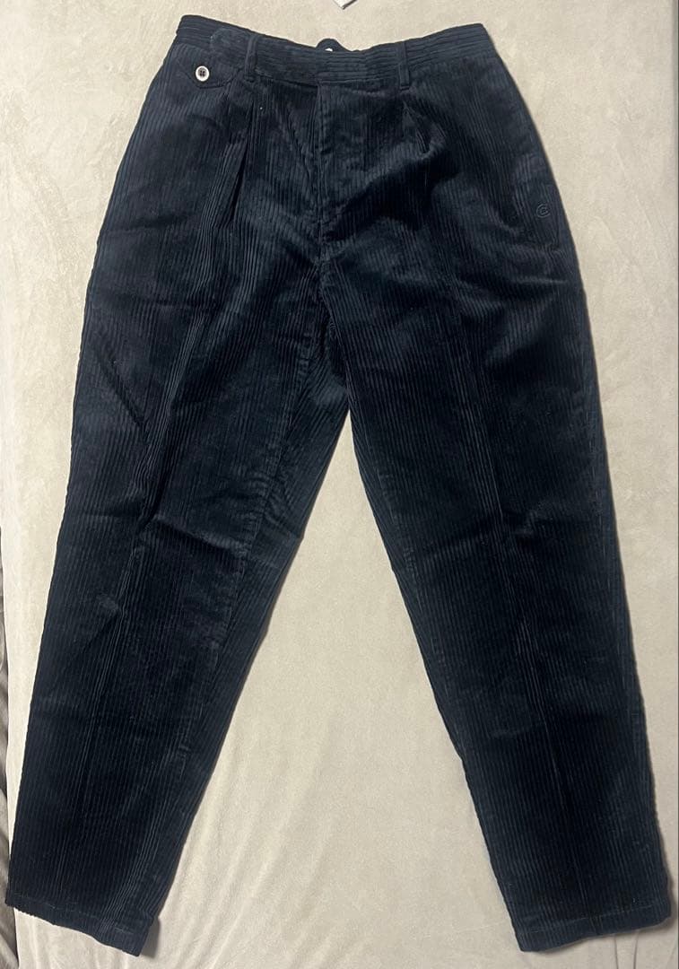 COLONY CLOTHING コーデュロイシャーリングパンツ BLACK 48
