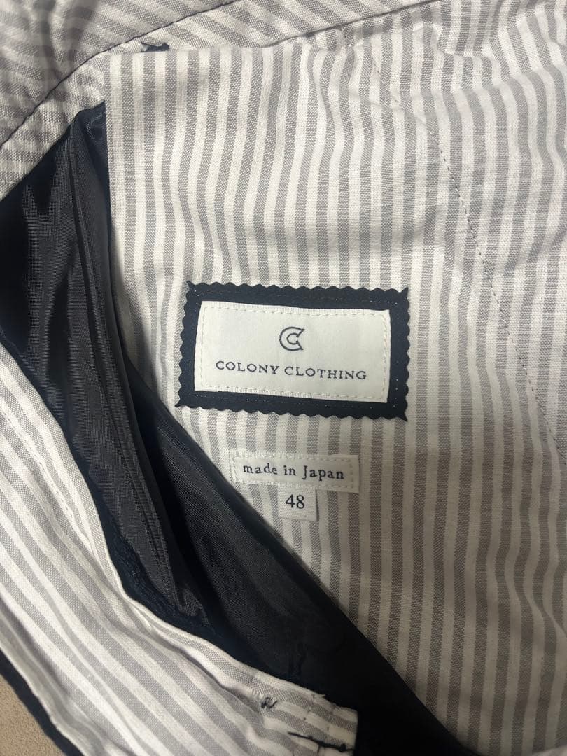 COLONY CLOTHING コーデュロイシャーリングパンツ BLACK 48