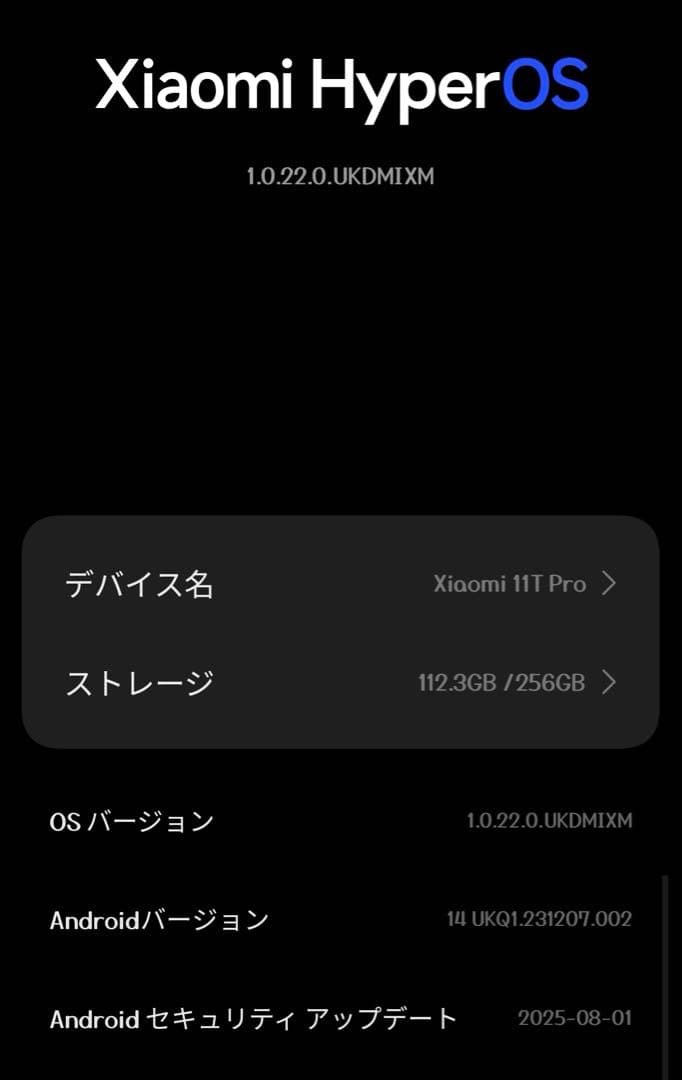 Xiaomi 11 T Pro 256GB グローバル版