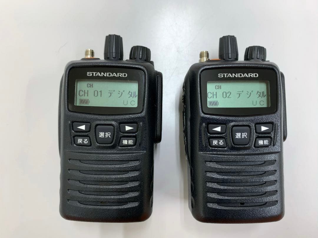 スタンダード VXD450U型無線機 2台 充電器付き