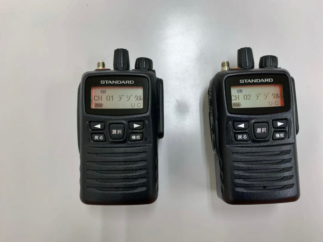 スタンダード VXD450U型無線機 2台 充電器付き