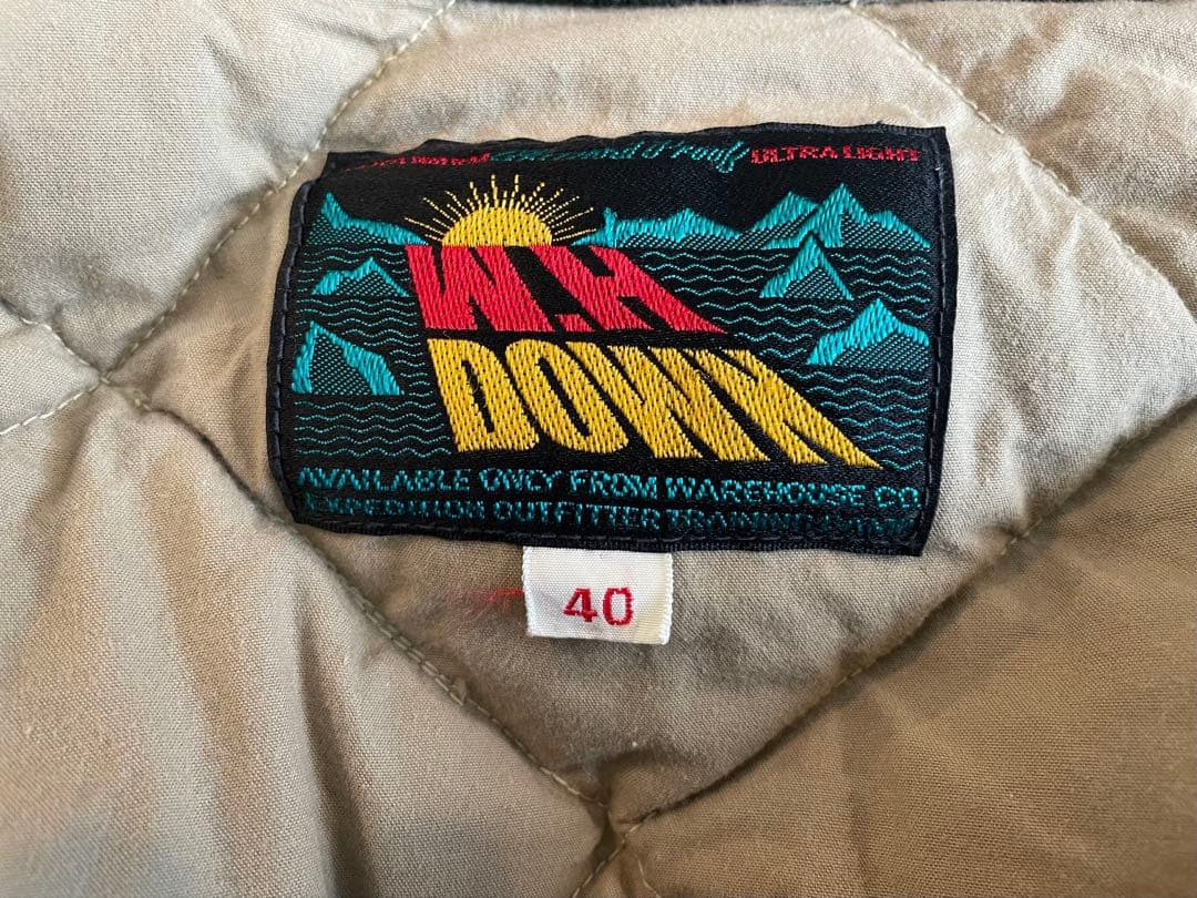 WAREHOUSE 2185ダウンジャケット スカイライナー スウェットパーカー