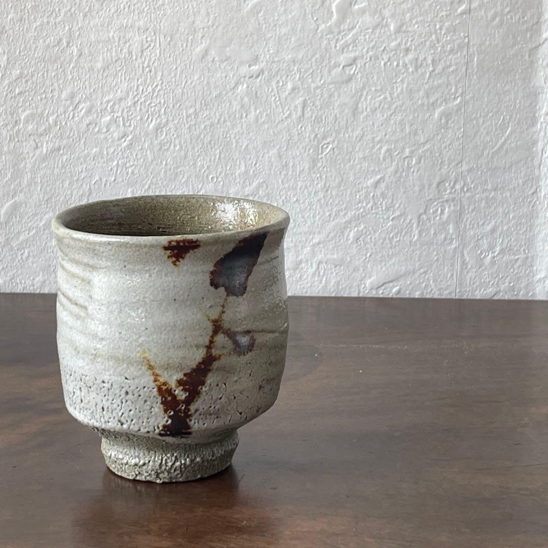 人間国宝　浜田庄司　鉄絵　湯呑　共箱　酒器　ぐい呑　としても