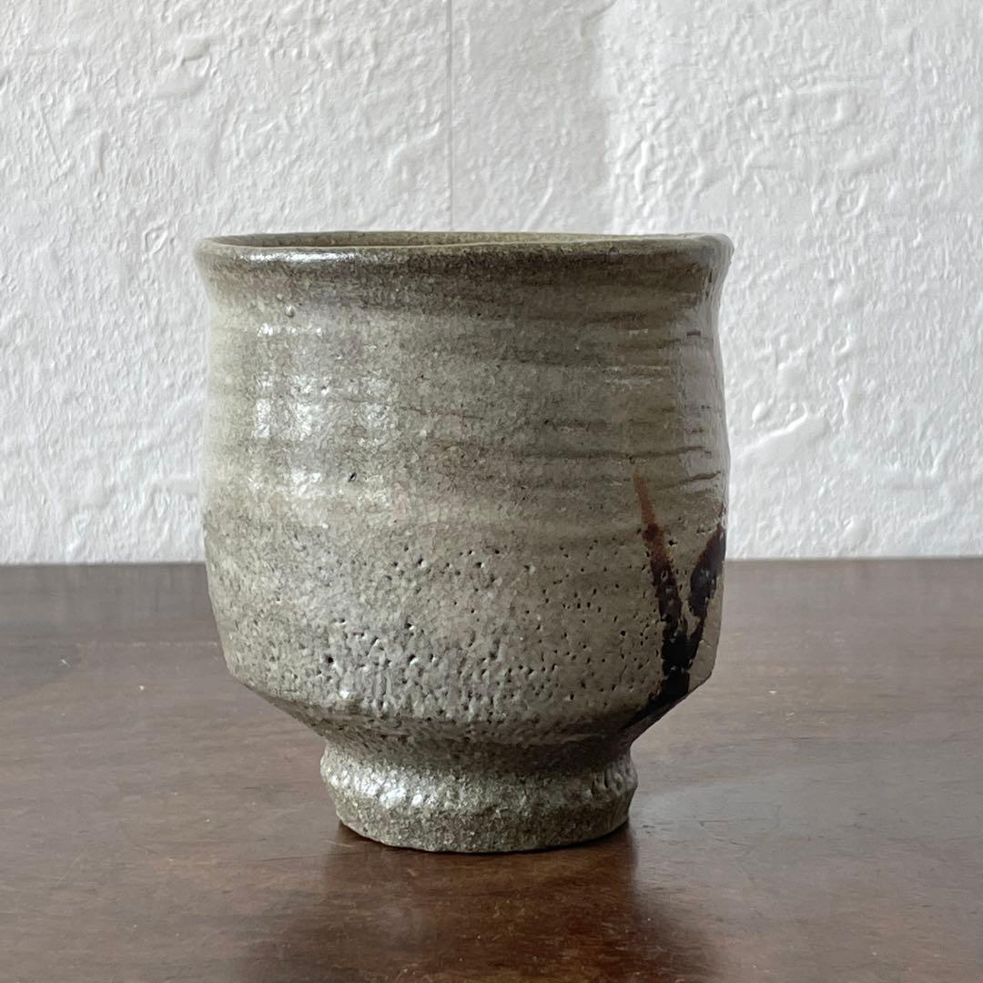 人間国宝　浜田庄司　鉄絵　湯呑　共箱　酒器　ぐい呑　としても