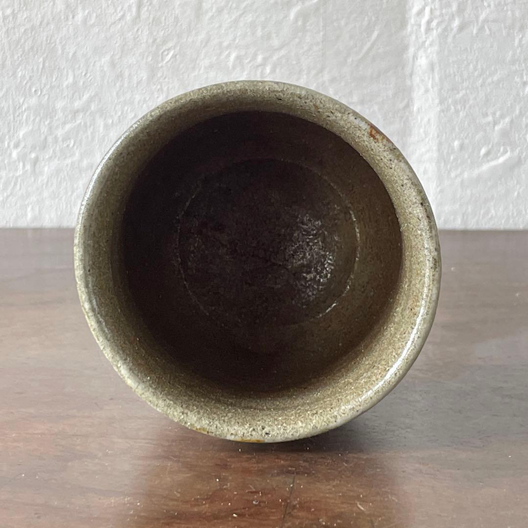 人間国宝　浜田庄司　鉄絵　湯呑　共箱　酒器　ぐい呑　としても