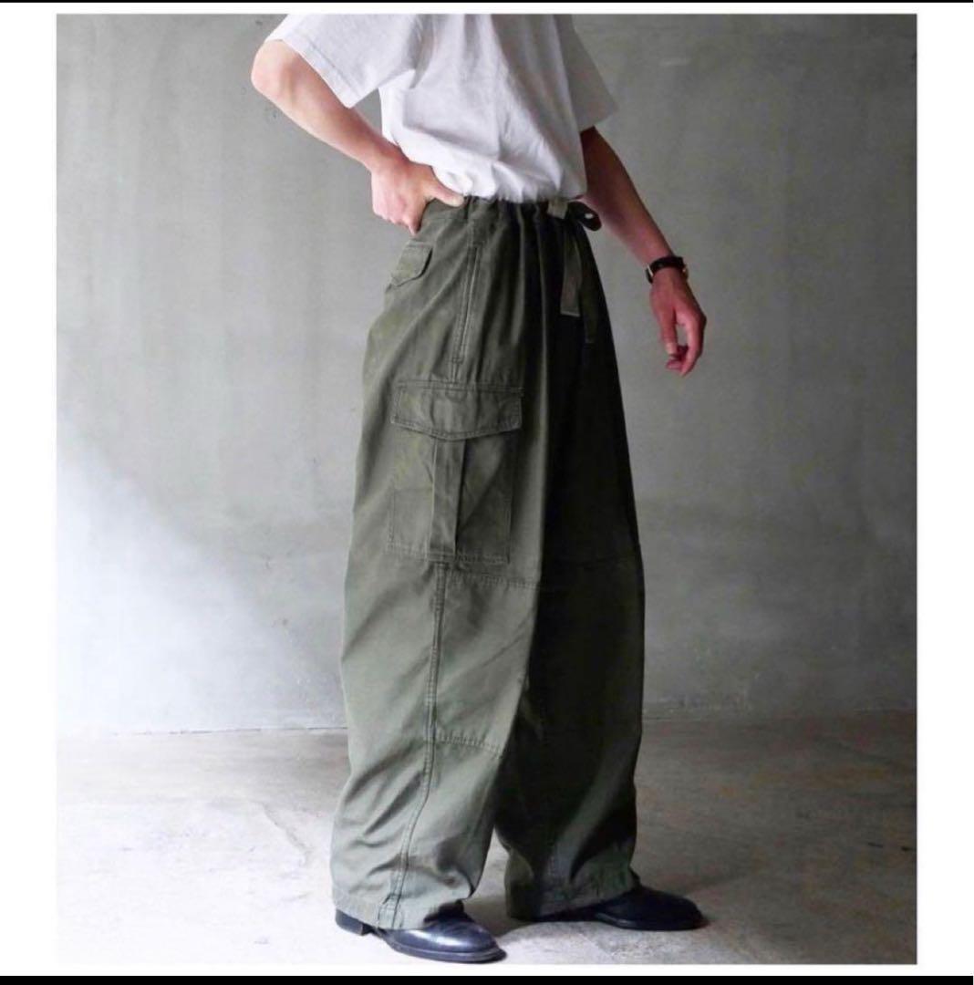 ゆ*ゆ様 80s vintage ベルギー軍 極太 オーバーパンツ 軍パン バギ
