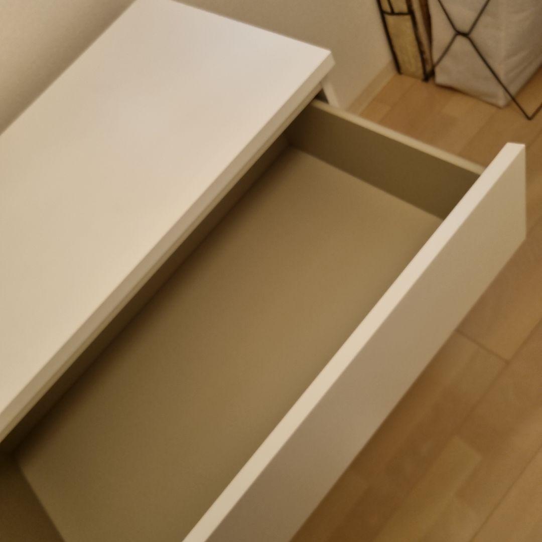 IKEA　マルム　ホワイト 3段チェスト