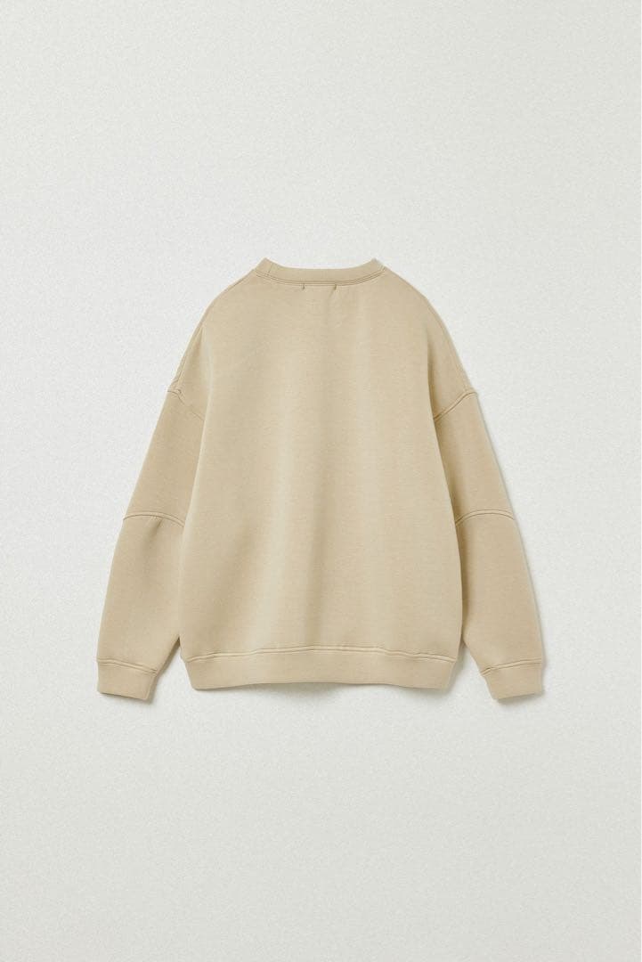 トップス 2025AW Eaphi LEATHER PATCH SWEATSHIRT