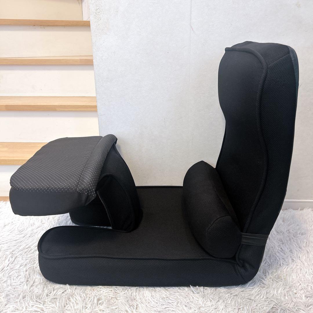 【美品】ニトリ ゲーミング座椅子 専用カバー付き ブラック