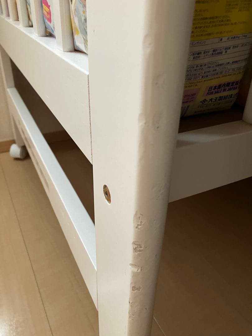 い*読様 カトージ KATOJI ベビーベッド　ホワイト　ハイシート