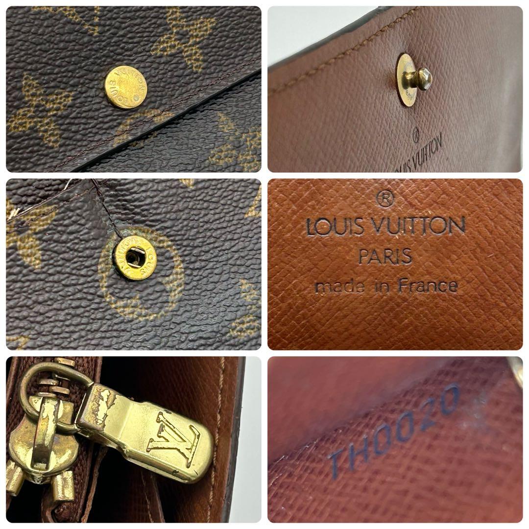 ルイ ヴィトン モノグラム ポシェット ポルトモネ クレディ 長財布 2枚