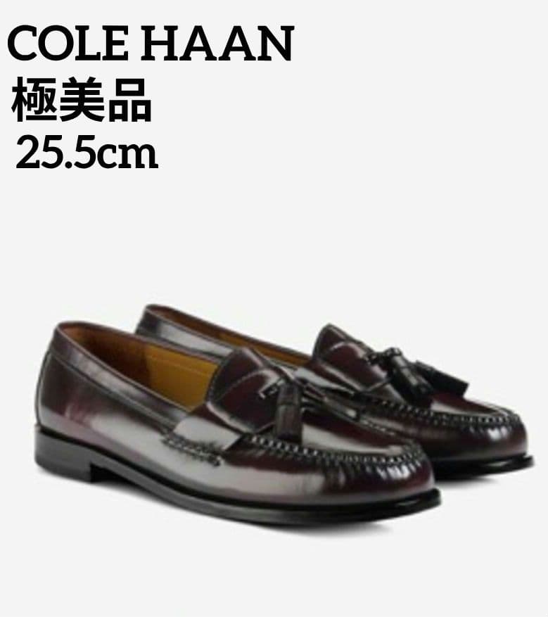 【極美品】COLE HAAN　ピンチ　タッセルローファー　バーガンディ　8D