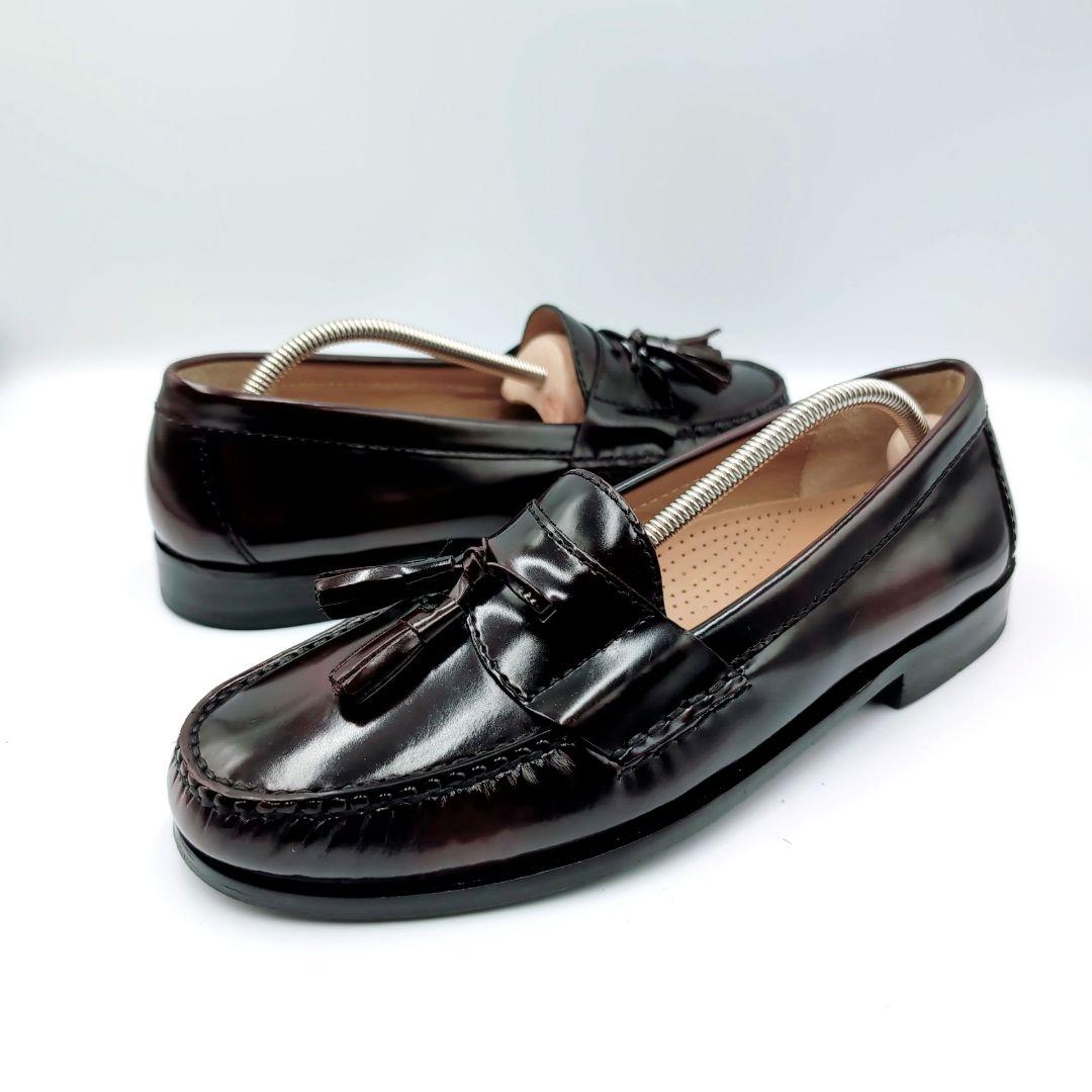 【極美品】COLE HAAN　ピンチ　タッセルローファー　バーガンディ　8D