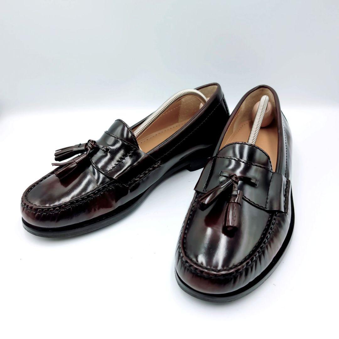 【極美品】COLE HAAN　ピンチ　タッセルローファー　バーガンディ　8D