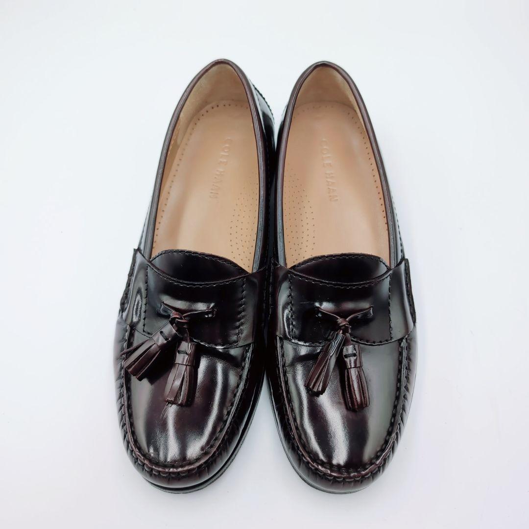 【極美品】COLE HAAN　ピンチ　タッセルローファー　バーガンディ　8D