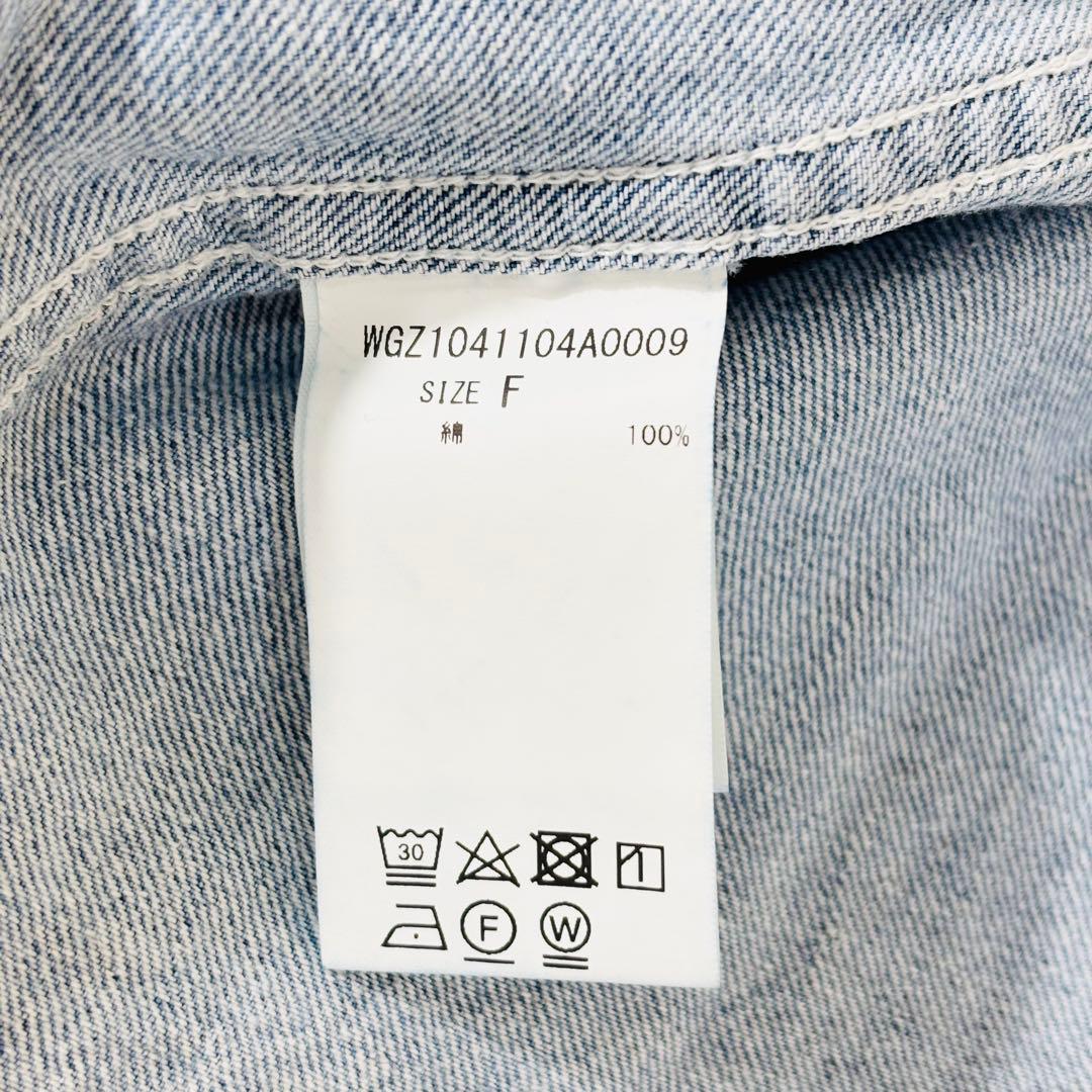 882 美品✨ウィムガゼット デニムシャツ 定価3万 サックスブルー