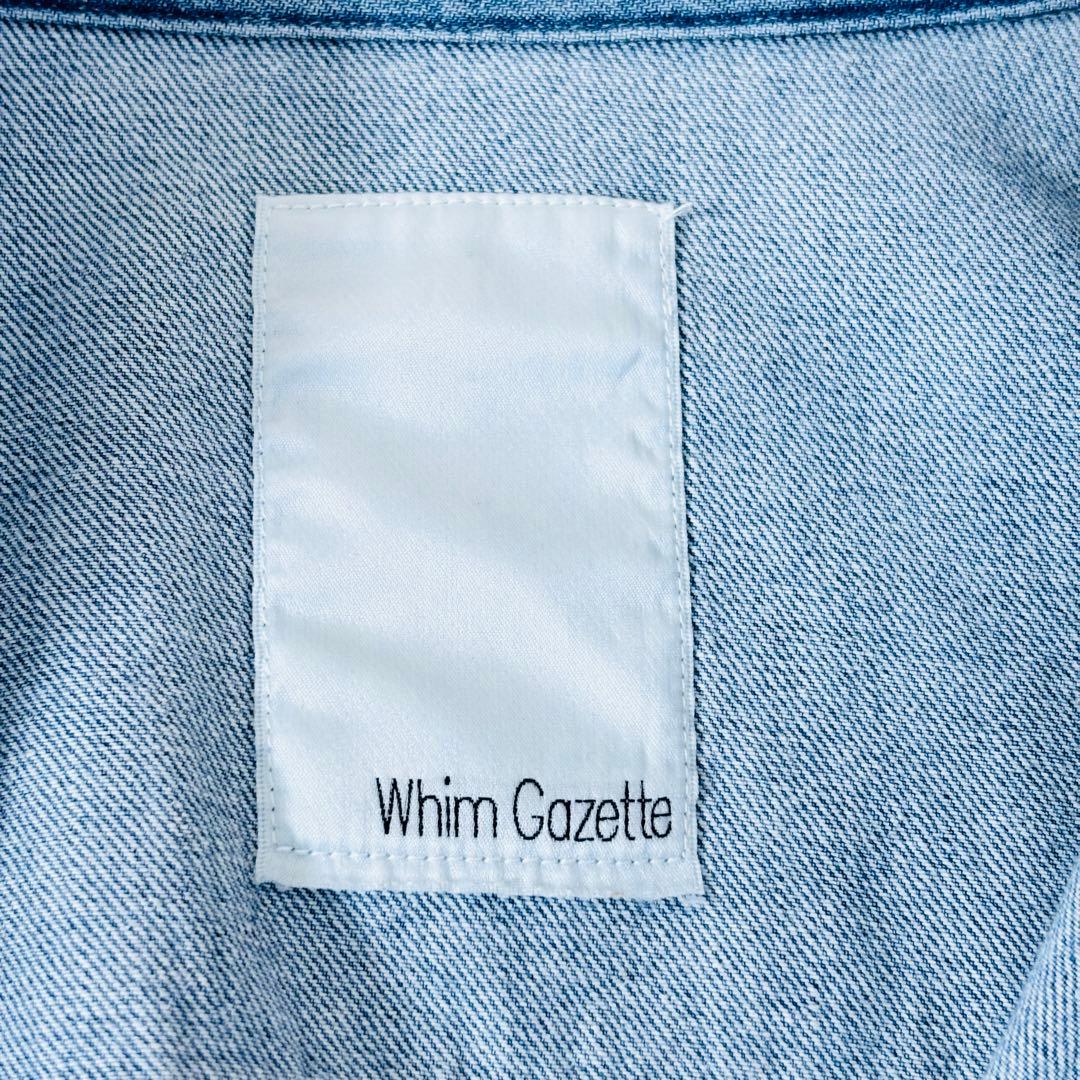 882 美品✨ウィムガゼット デニムシャツ 定価3万 サックスブルー