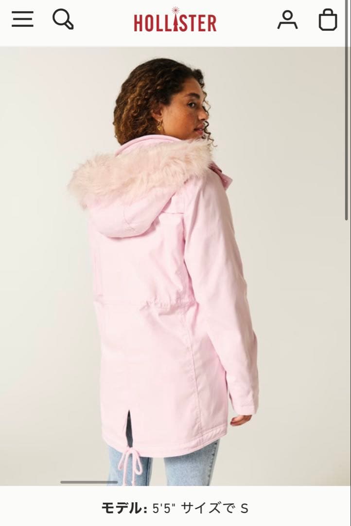 Hollister フェイクファーラインドパーカー 新品未使用