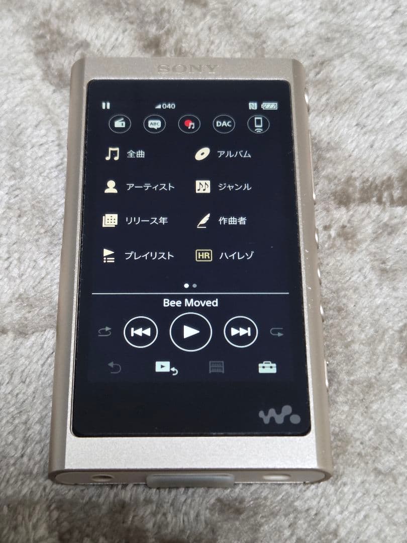 【中古】SONY WALKMAN NW-A55 ペールゴールド本体+その他