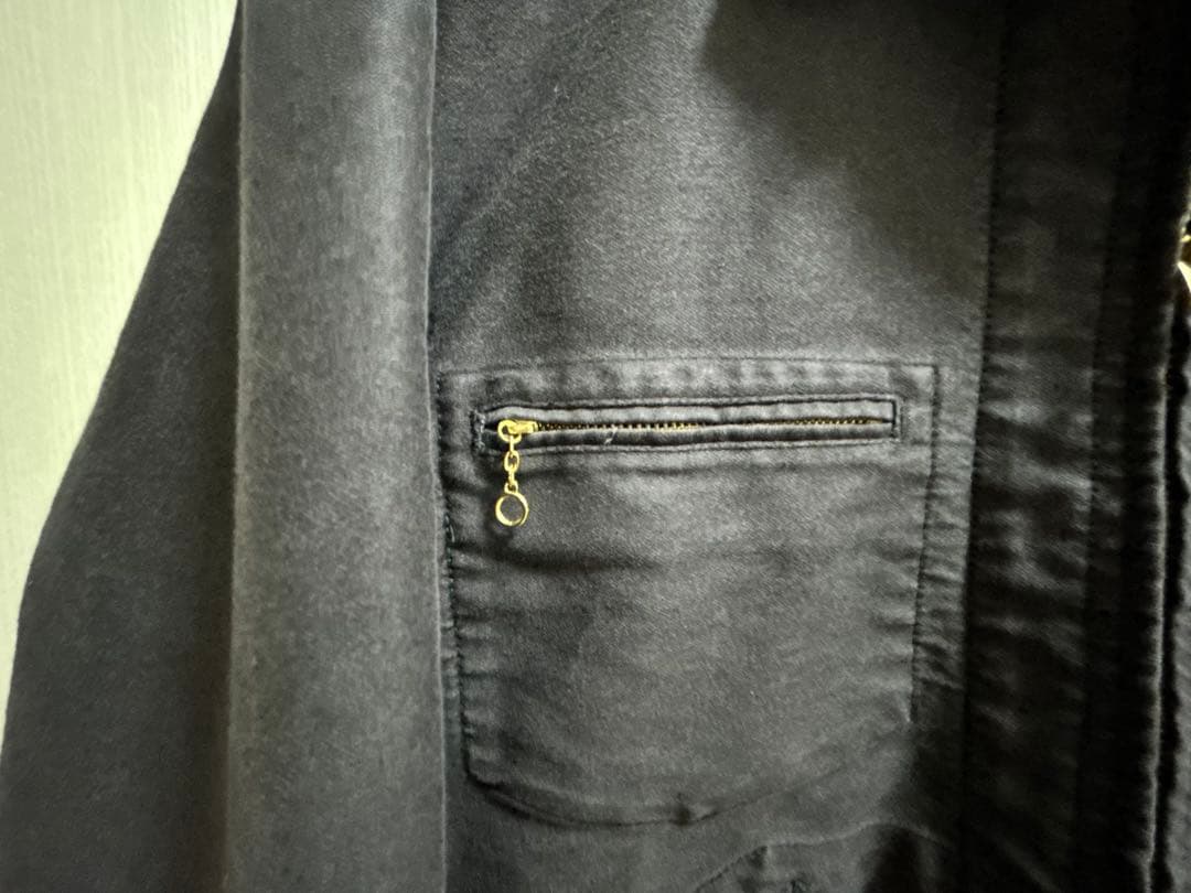 美品　ミッションディストリクト モールスキン ジャケット ブラックL