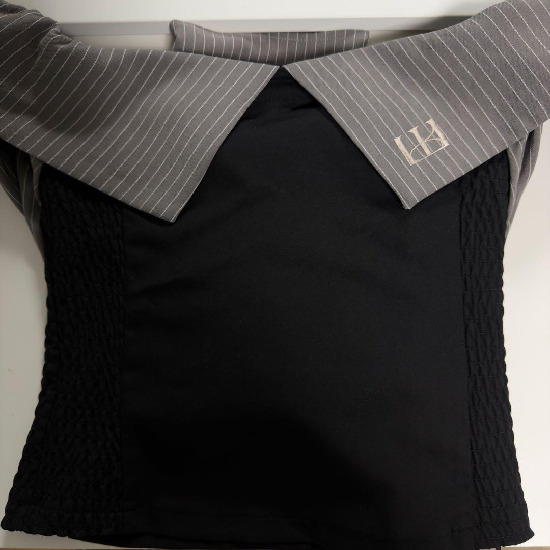 kiss the club オフショルダー 長袖シャツ