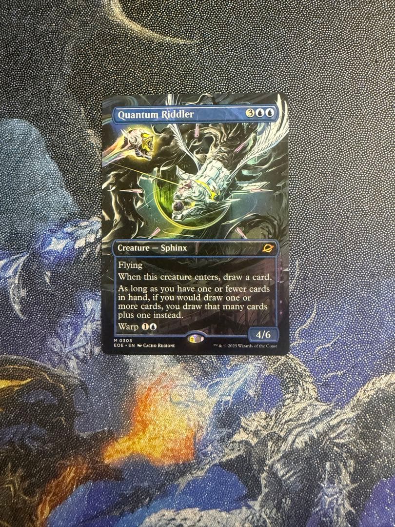 【最安値】MTG　EOE　量子の謎かけ屋　拡張枠　英語版　1枚