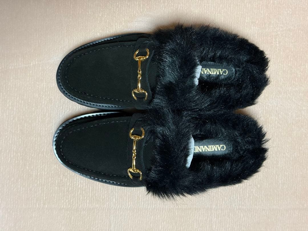 Deuxieme Classe別注 CAMINANDO ファー スリッポン 36