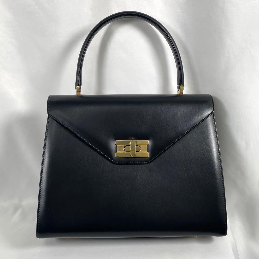 美品 HAMANO 濱野 ハマノ フォーマルバッグ トップハンドル レザー