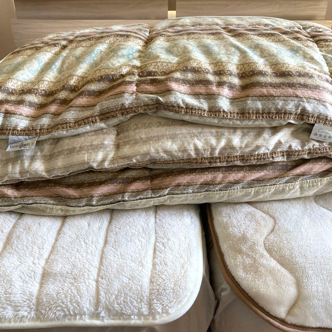 羽毛掛け布団　ダウンケット　ダブルサイズ