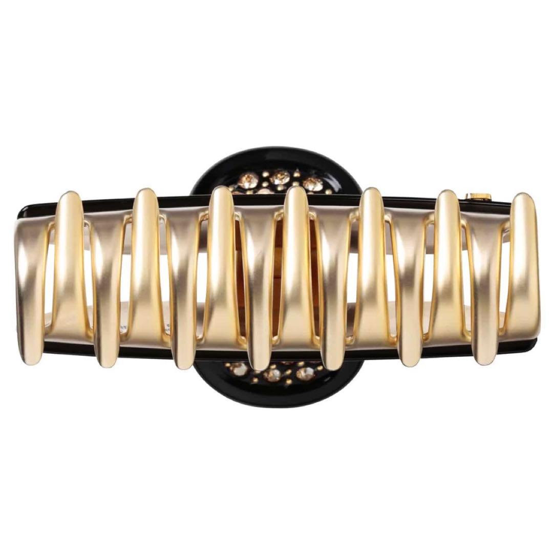 アレクサンドルドゥパリヴァンドームクリップMブラック/ゴールド定価34,100円