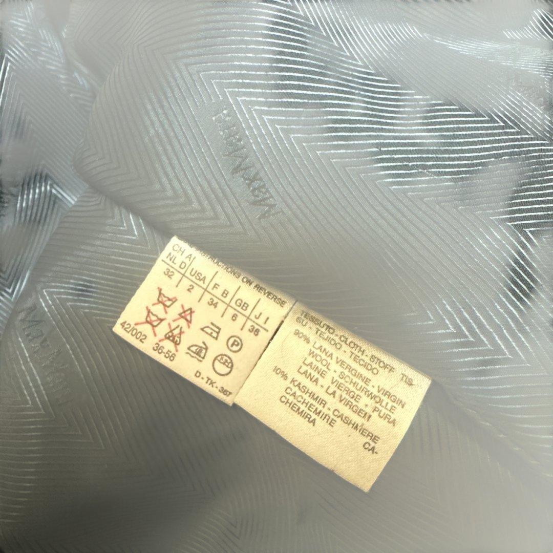 MaxMara フード付き黒コート Lサイズ