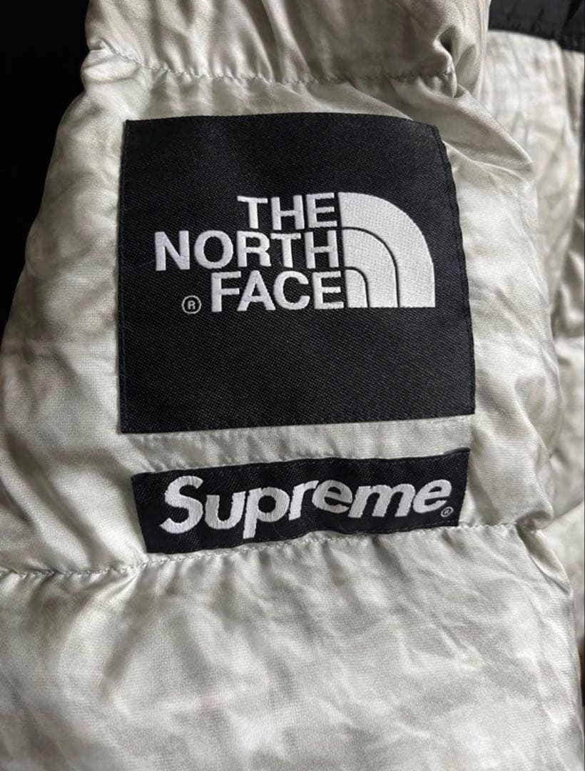 【ほぼ未使用！】Supreme×the North face 紙ヌプシ